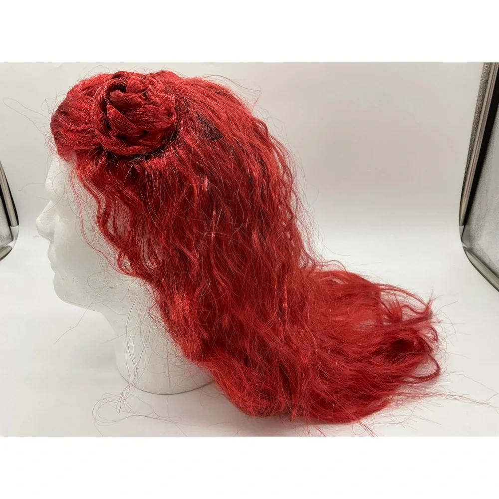 Unbranded Cosplay‎ Wig Women OS Red Double Space Bun Wavy Long Synthetic Hair